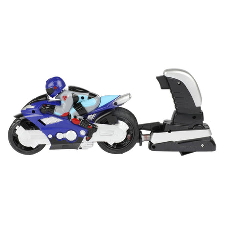 Toi-toys Toi Toys schießt Motorrad mit Motorradfahrer