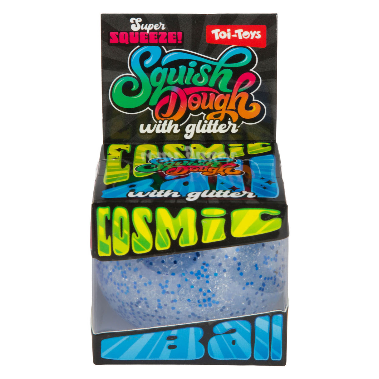 Toi-toys squishdough knijpbal frosty gevuld met sneeuw, 6cm