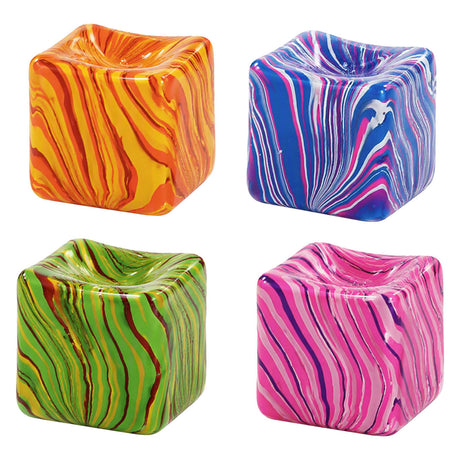 Toi-toys squishdough knijpkubus marmer - 8cm 160gr