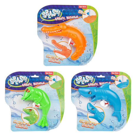 Toi-toys splash waterpistool dier met bewegende bek