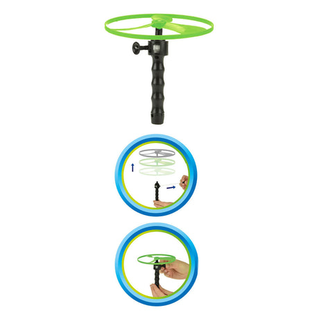 Toi-toys flugscheiben Luft 12 cm grün rot 3-teilig