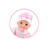 Beau Baby liegende Babypuppe mit Flasche, 30cm