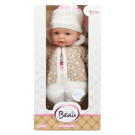 Toi-Toys schöne Baby Babypop Winterkleidung und Flasche