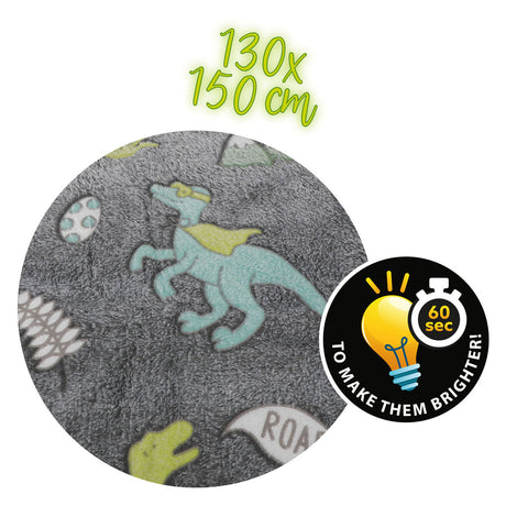 Toi-toys Sternspielzeug leuchtet im Dunkeln, Dino-Decke, 150 x 130 cm