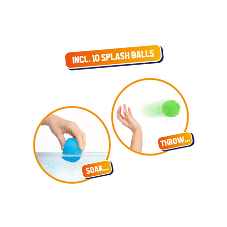 Splash Super Ballen Set (2 Eimer, 10 Bälle)