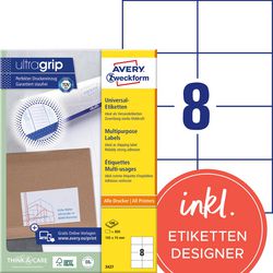 Universelle Etiketten Avery 3427 105 x 74 mm