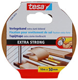 Tesa 1054488 – Teppichband extra stark 10 m x 50 mm | 6 Stück