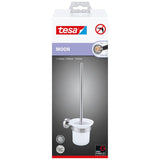 Tesa toiletborstel moon roestvrijstalen look zelfklevend zonder boren – 145x112x379mm