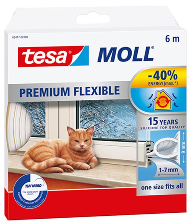 Tesa 1003328 - moll superflex transp. 6m | 8 Stück