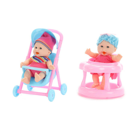 Beau-Beau Baby Beau Mini-Babypuppe sitzend, 12 cm
