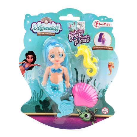 Toi-toys Toi Toys Meerjungfrauen Meerjungfrauenpuppe 12 cm mit 2 Kämmen