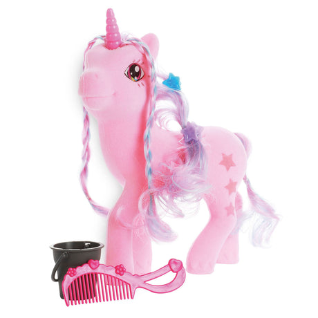 Toi-toys Einhornspielzeug samtig weich mit Zubehör und Putzspaß.