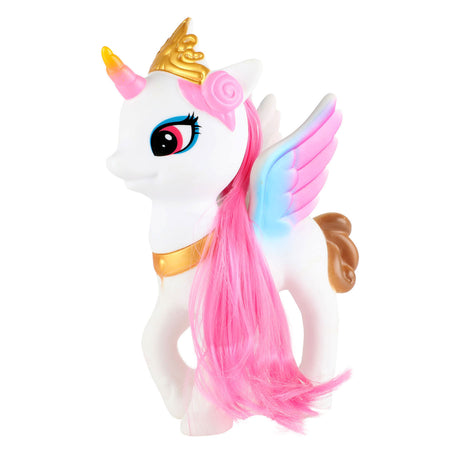 Traumpferd Einhorn mit langen Haaren, 13 cm