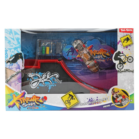 Toi-toys Fingerskateboard oder BMX-Fahrrad mit Skatebahn