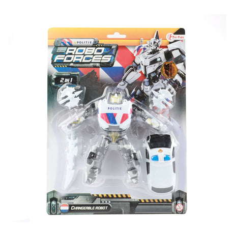 Toi-Toys Toi Toys Wechselroboter-Polizeiauto