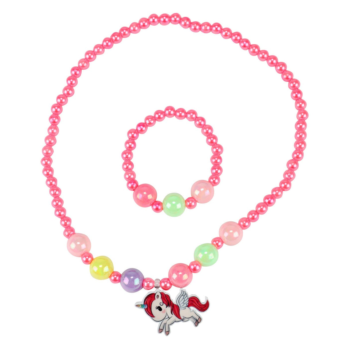 Traumpferd-Perlenkette und Einhorn-Armband