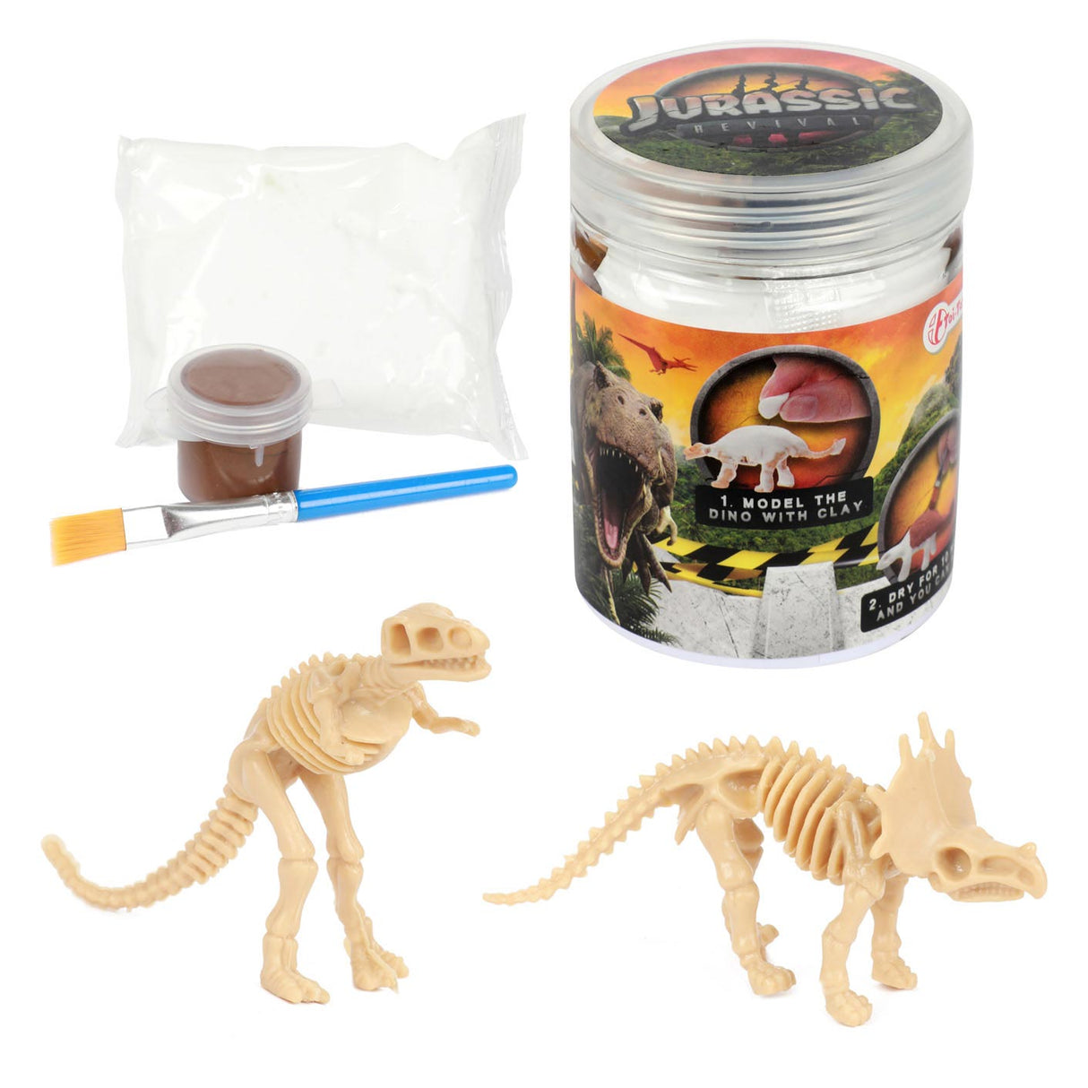 World of Dinosaurs Modellieren Sie mit Air Clay Ihr eigenes Dino-Clay-Set