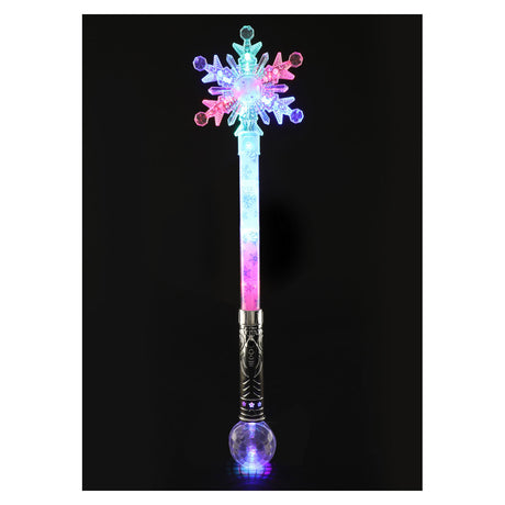 Toi-Toys Ice Princess Magic Zauberstab Schneeflocken mit Licht