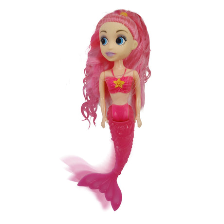 Toi-toys Meerjungfrauen-Meerjungfrauenpuppe mit biegbarem Schwanz, 18 cm