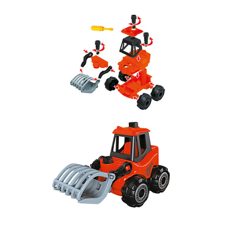 Toi-toys baut ein Arbeitsfahrzeug