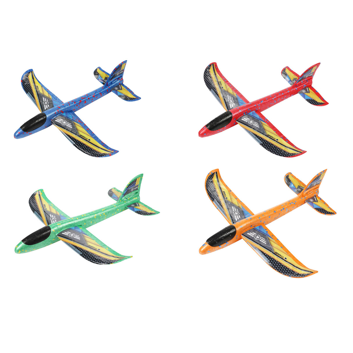 Toi-toys Toi Toys Schaumstoffflugzeug 36cm + Aufkleber
