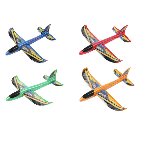 Toi-toys Toi Toys Schaumstoffflugzeug 36cm + Aufkleber