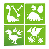 Toi-toys Welt der Dinosaurier Gehwegkreide Dino mit Schablonen, 10 Stk.