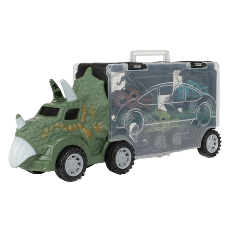World of Dinosaurs Dino-Truck mit 3 Rückzugsautos