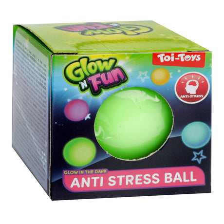 Toi-Toys Glow n Fun Anti-Stress-Ball leuchtet im Dunkeln