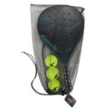 Adrenix Padel-Set Schläger mit 3 Bällen – grün