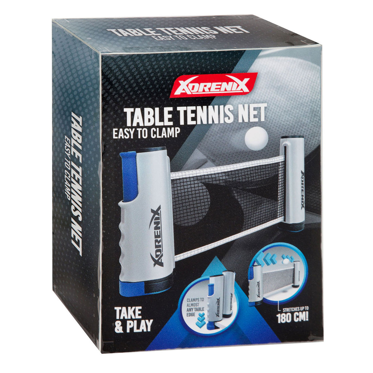 Toi-toys Toi Toys Adrenix Tischtennisnetz kompakt passt auf jeden Tisch