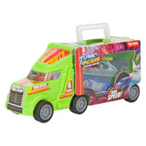 Turbo-Racer-Truck mit Rennwagen, 3-teilig.