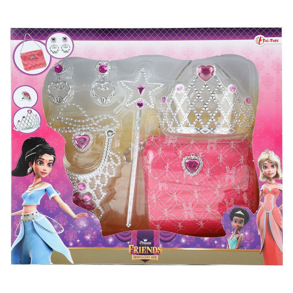 Toi-Toys Prinzessin Freunde Schmuck und Mitarbeiter in der Tasche