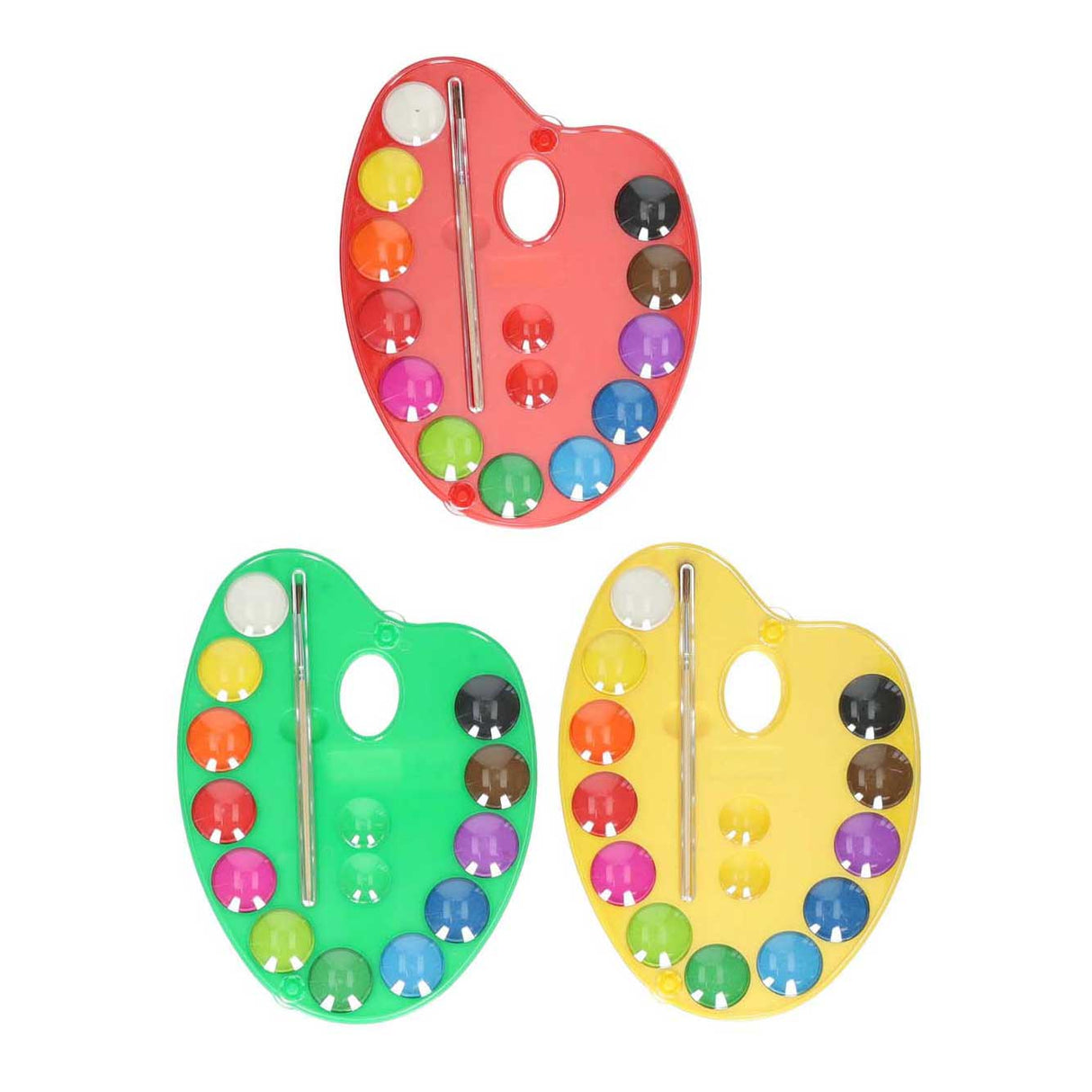 Malpalette 12 Farben und Pinsel