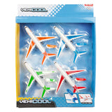 Toi-toys Vehicool Rückzugsflugzeuge, 4-tlg.