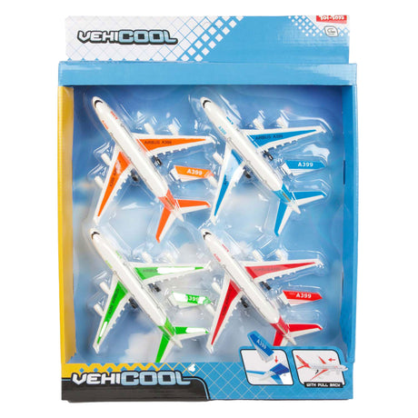 Toi-toys Vehicool Rückzugsflugzeuge, 4-tlg.