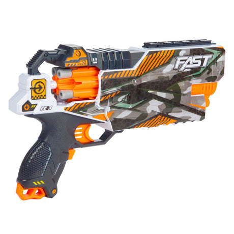 Toi-toys Foam Strikex elektrische Schießpistole Shockwave mit 24 Schaumstoffpfeilen