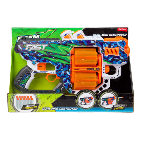 Toi-toys Schaumstoff-Strikex-Pistole Fast L mit 12 Schaumstoffpfeilen
