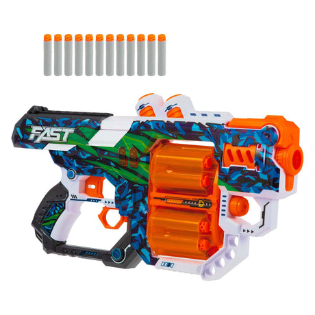 Toi-toys Schaumstoff-Strikex-Pistole Fast L mit 12 Schaumstoffpfeilen