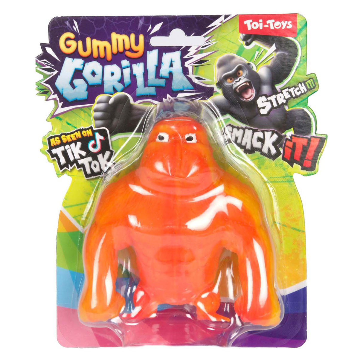Toi-toys Spaßknet-Gorilla-klobiger Affe, dehnbar, 200 Gramm
