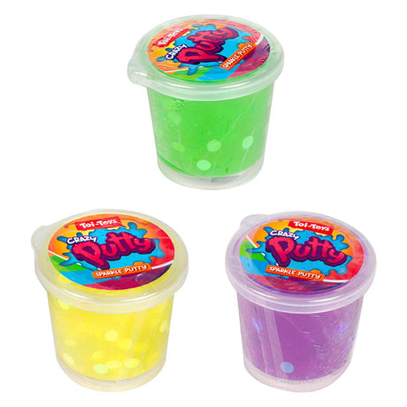 Toi-toys Knete mit Glitzer 6sort
