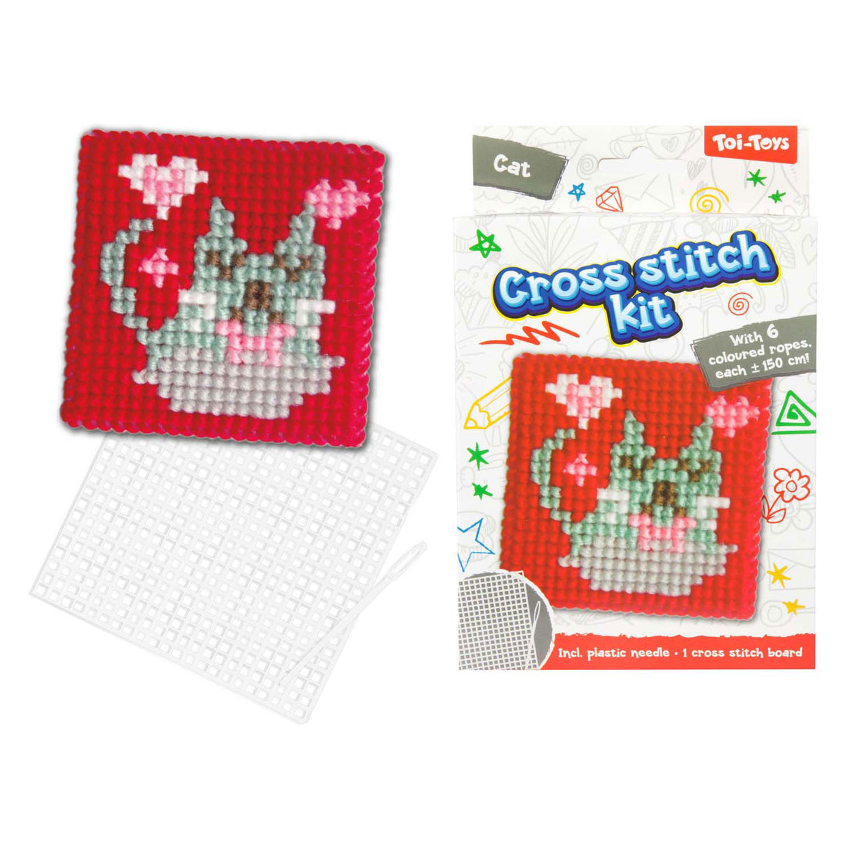 Toi-toys Bastel-Stickset zum Thema Kreuzstich
