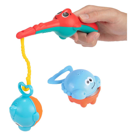 Toi-toys Little Stars Badespielzeug Angelrute mit 3 Fischen, 4 Stück.