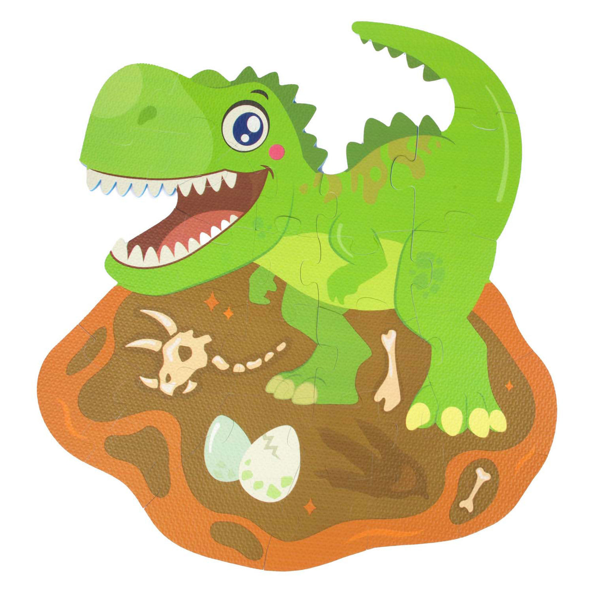 Toi-toys Little Stars Schaumstoff-Bodenpuzzle Dino, 36-tlg.