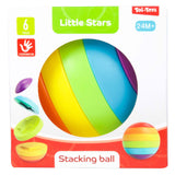 Toi-toys kleine Sterne Stapelturm Puzzleball 6-teilig