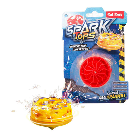 Toi-toys lustiger Aufziehkreisel Funken mit Feuerstein