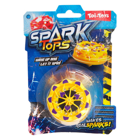 Toi-toys lustiger Aufziehkreisel Funken mit Feuerstein