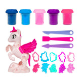 Toi-toys sculptidough kleiset eenhoorn, 5dlg.