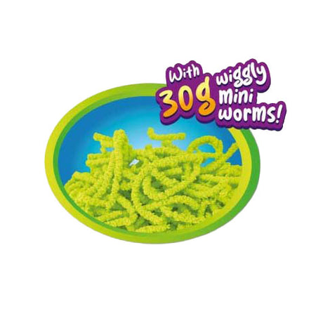 Toi-toys magische worm 15cm met mini wormpjes 30gr