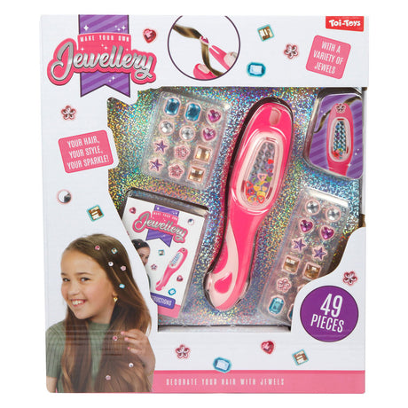 Toi-toys set haar versieren met juwelen - 49dlg.